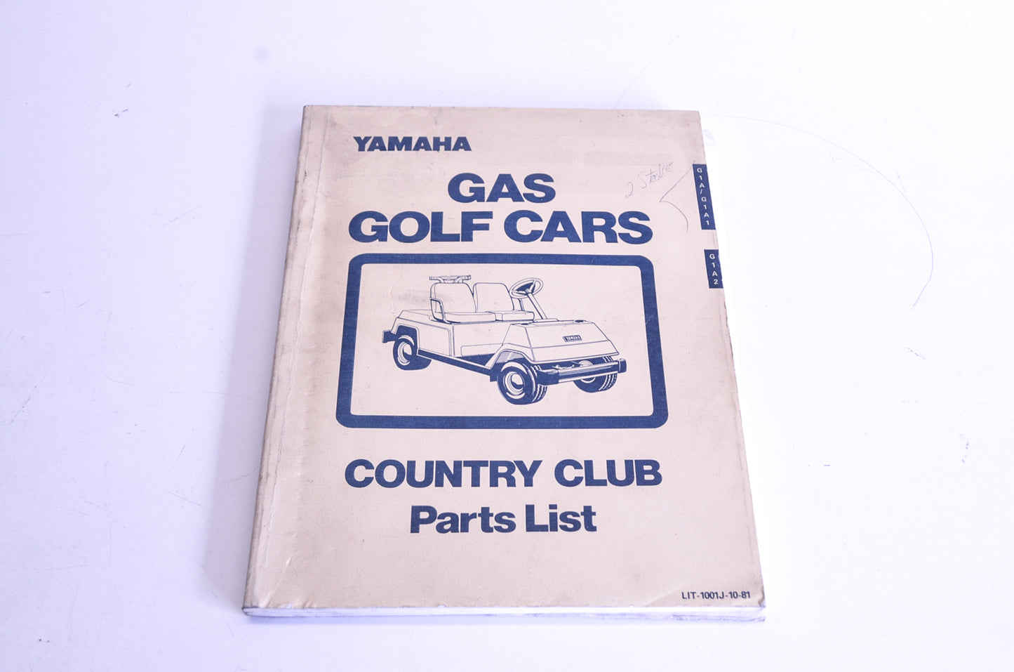 OEM Yamaha LIT-1001J-10-81 Gas Golf Cars Country Club Parts List