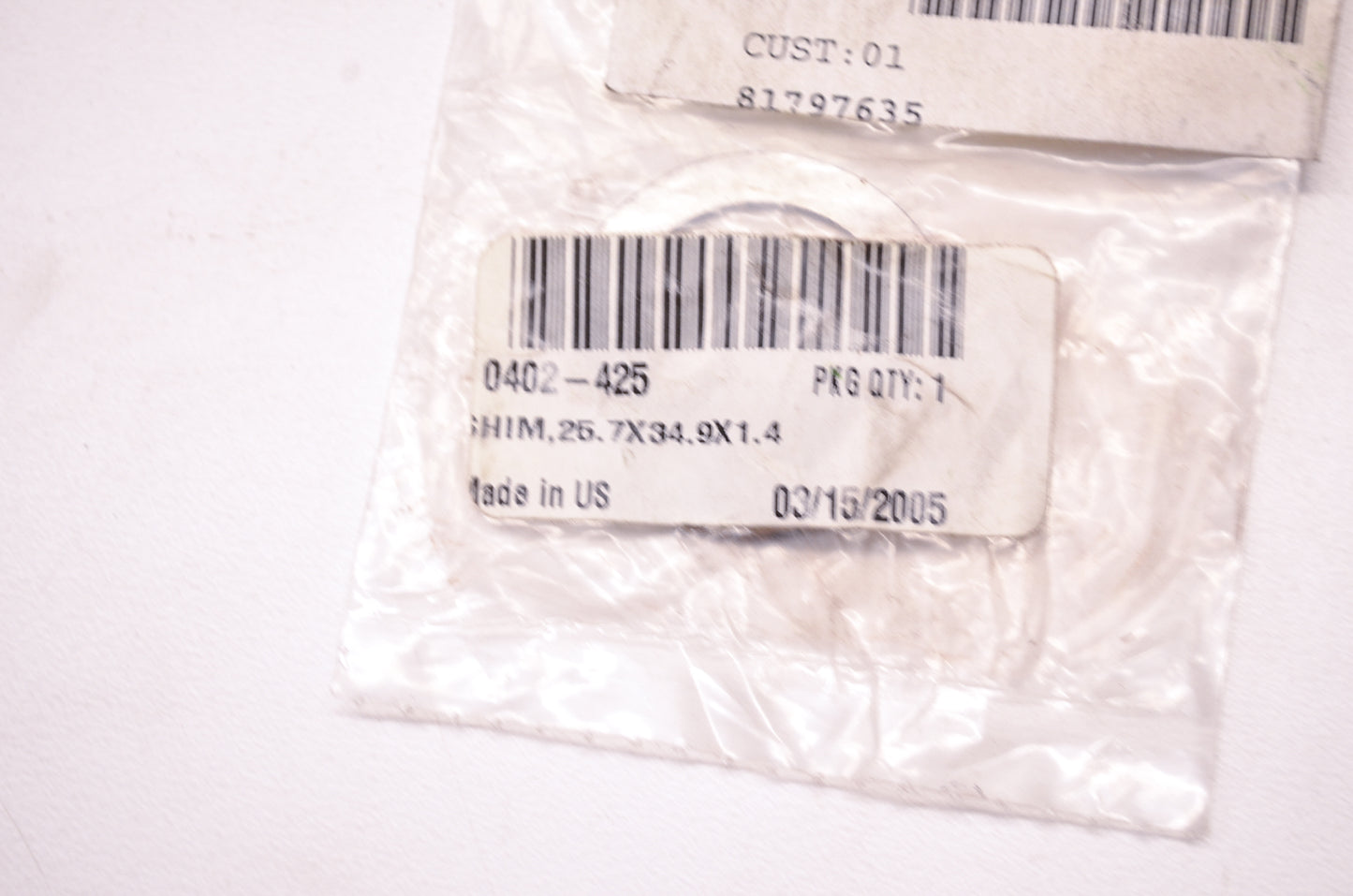 New OEM Arctic Cat 0402-425 Shim 25.7X34.9X1.4 NOS