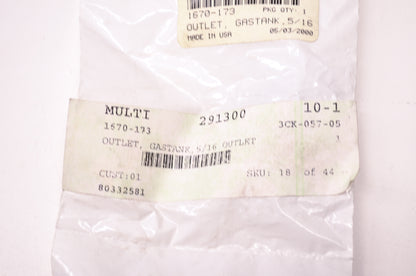 New OEM Arctic Cat 1670-173 Gas Tank Outlet NOS
