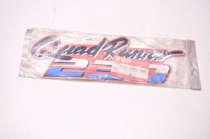 New OEM Suzuki 68151-35B10-9SC Sticker Emblem QuadRunner 230 NOS