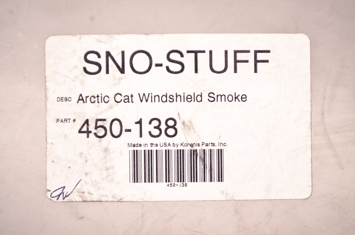 Sno-Stuff 450-138 Windshield NOS