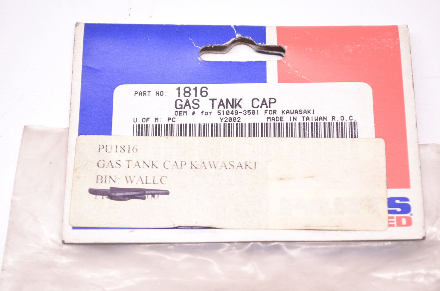 Parts Unlimited 1816, 51049-3501 Gas Cap NOS