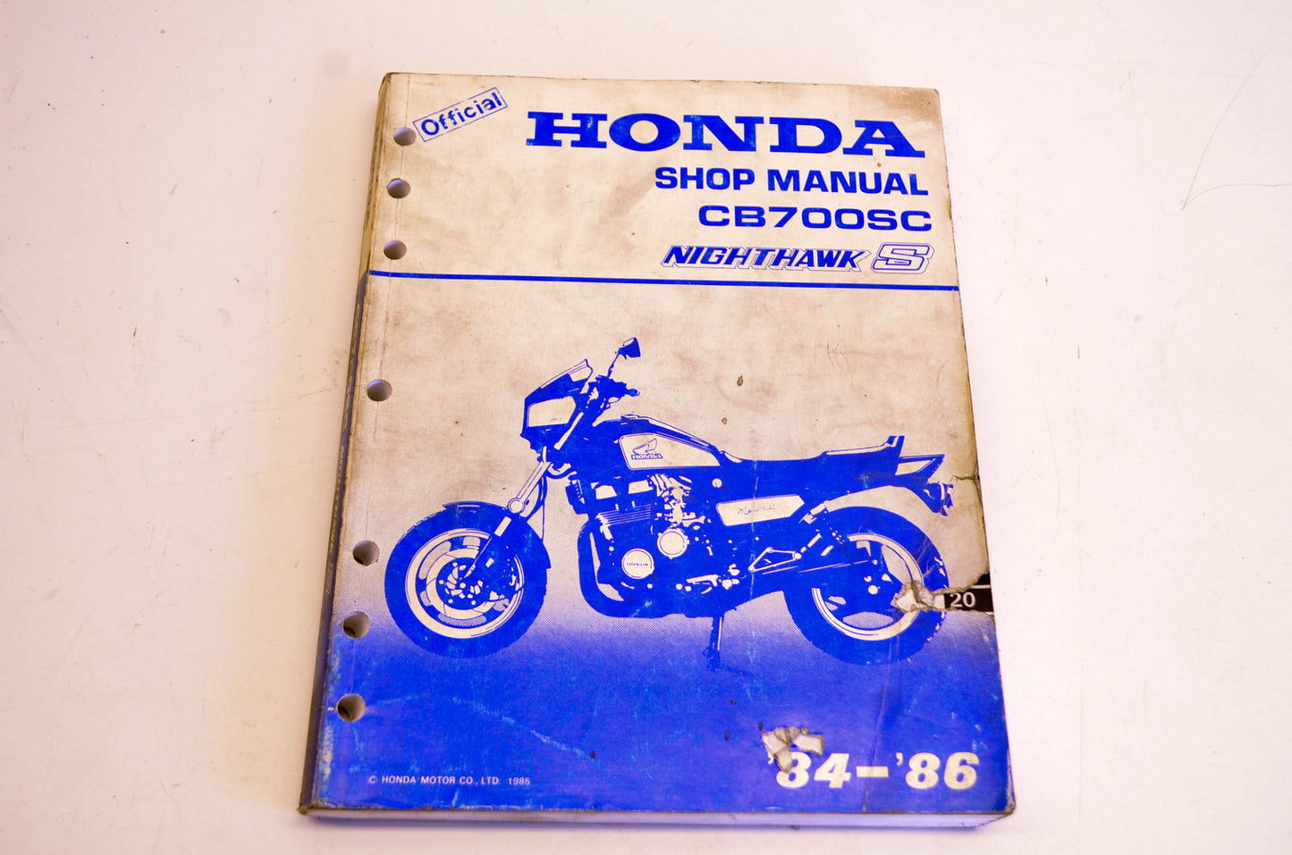 OEM Honda 61MJ102 CB700SC Nighthawk S 1983-86 Manual