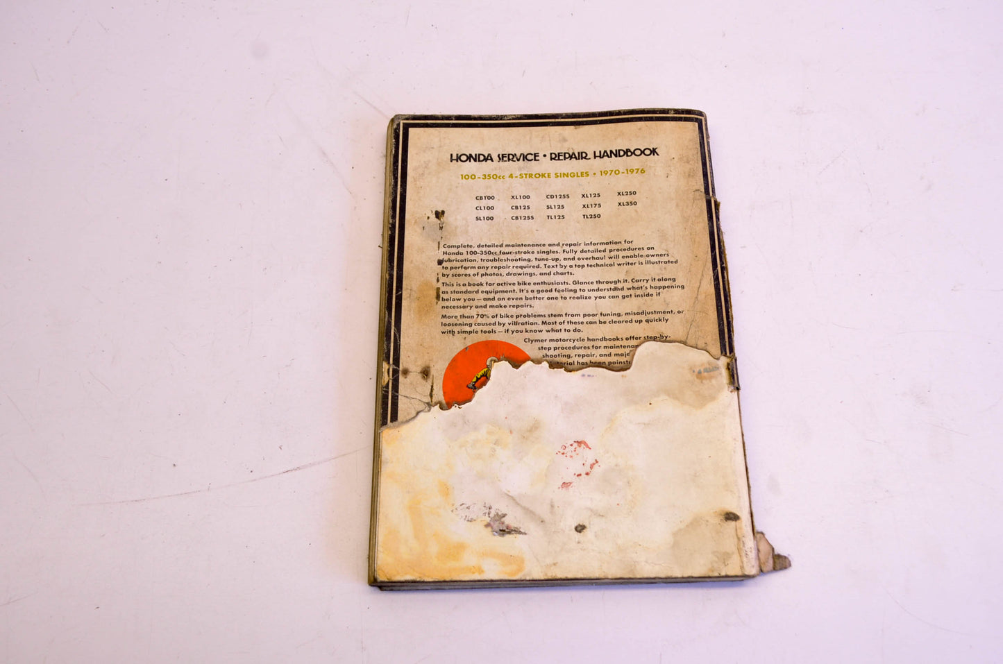 Clymer 0-89287-108-3 Honda 100-350cc 4-Stroke Single 1970-76 Service Handbook