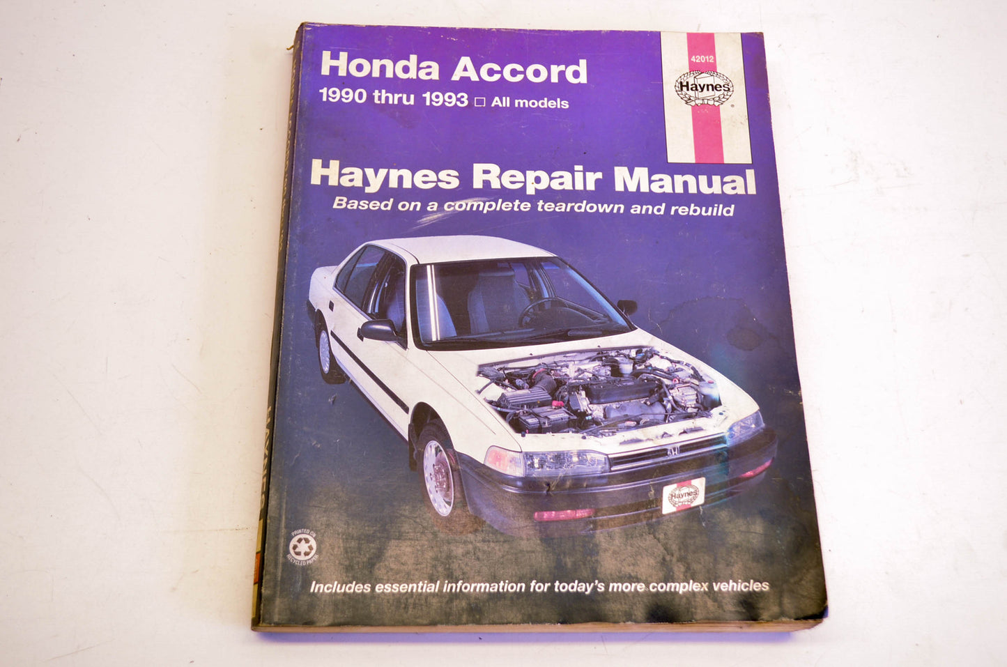 Haynes 42012, 1 56392 067 0 Honda Accord 1990-93 Repair Manual