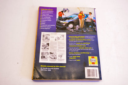 Haynes 42012, 1 56392 067 0 Honda Accord 1990-93 Repair Manual