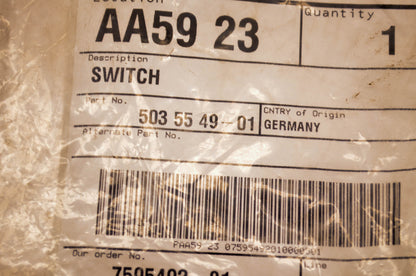 New OEM Husqvarna 503 55 49-01 Stop Switch NOS