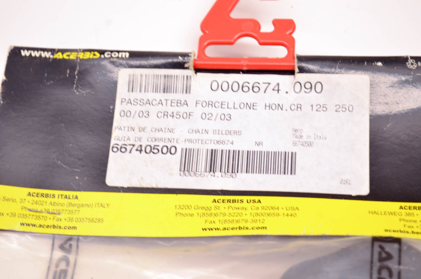 Acerbis 66740500 Chain Slider NOS