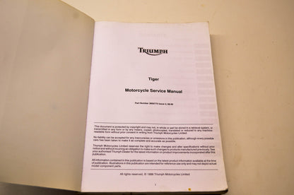 OEM Triumph 3850775 Manual Tiger 955cc