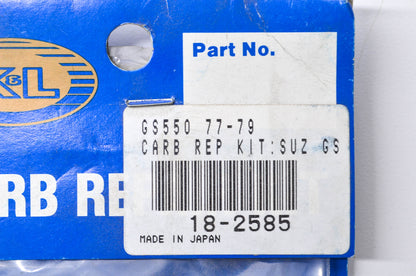 K & L 18-2585 Carburetor Repair Kit NOS