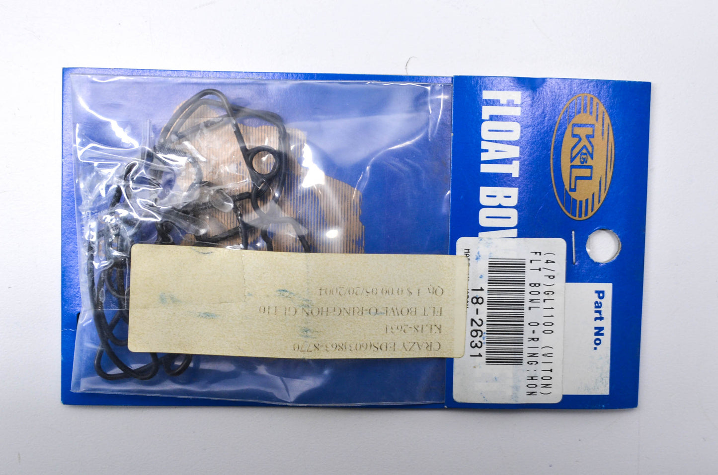 K & L 18-2631 Float Bowl Gasket Kit NOS