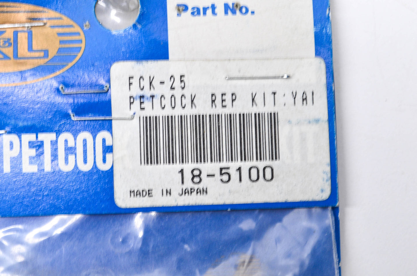 K & L 18-5100 Fuel Petcock Repair Kit NOS