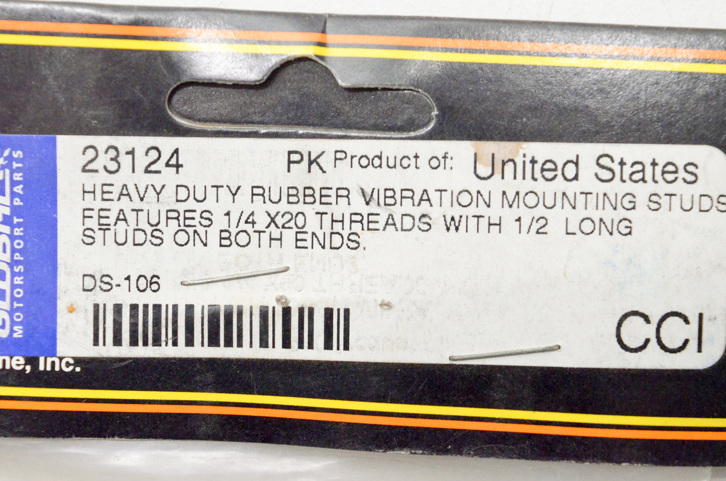 Custom Chrome 23124 Heavy Duty 1/4" Vibration Mounting Stud NOS