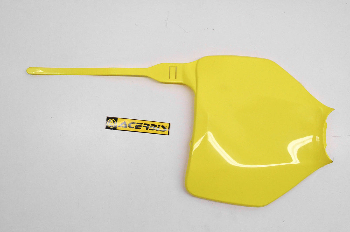 Acerbis 0002121.060, 052000061 Front Number Plate Yellow NOS