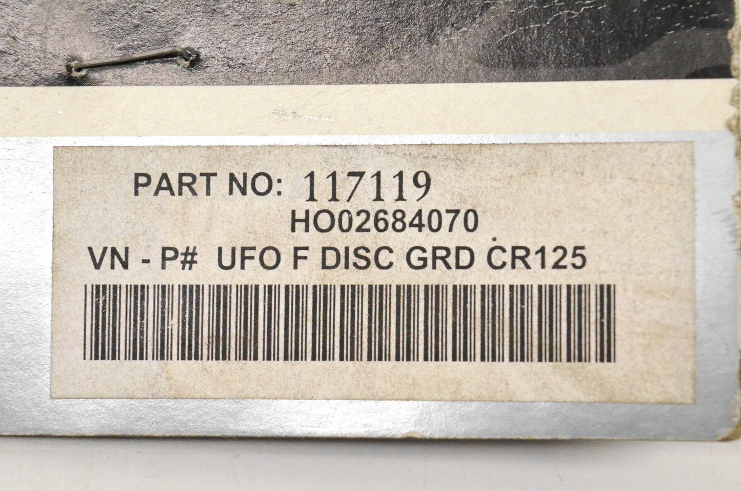 UFO Plast 117119, HO02684070 Front Disc Guard Red NOS