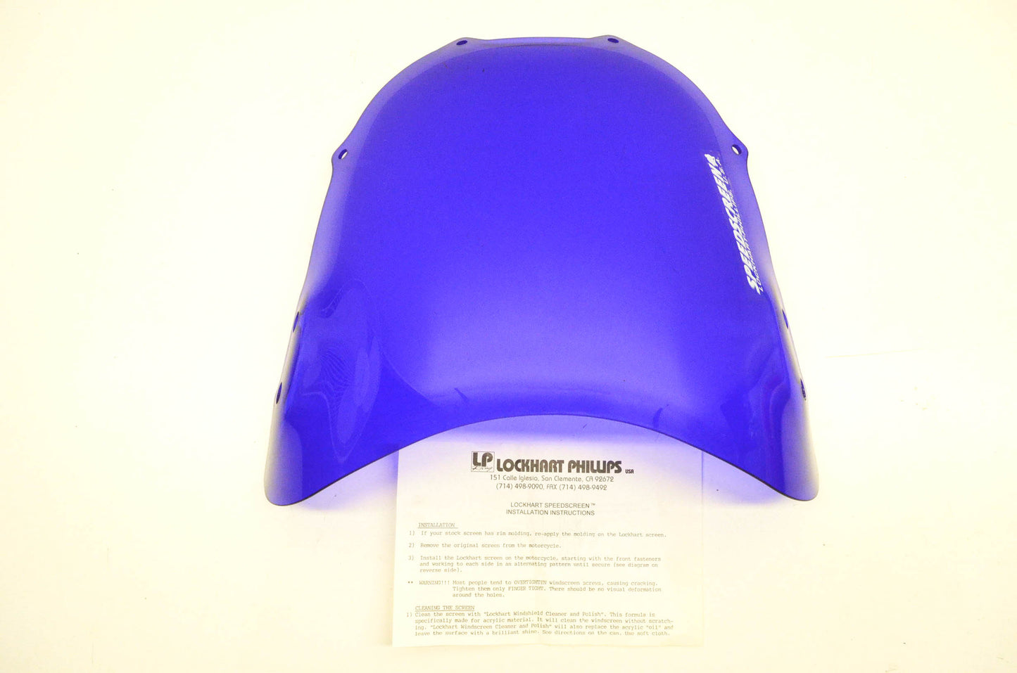Lockhart Philips 101-WS3017TV Windscreen Transparent Voilet NOS