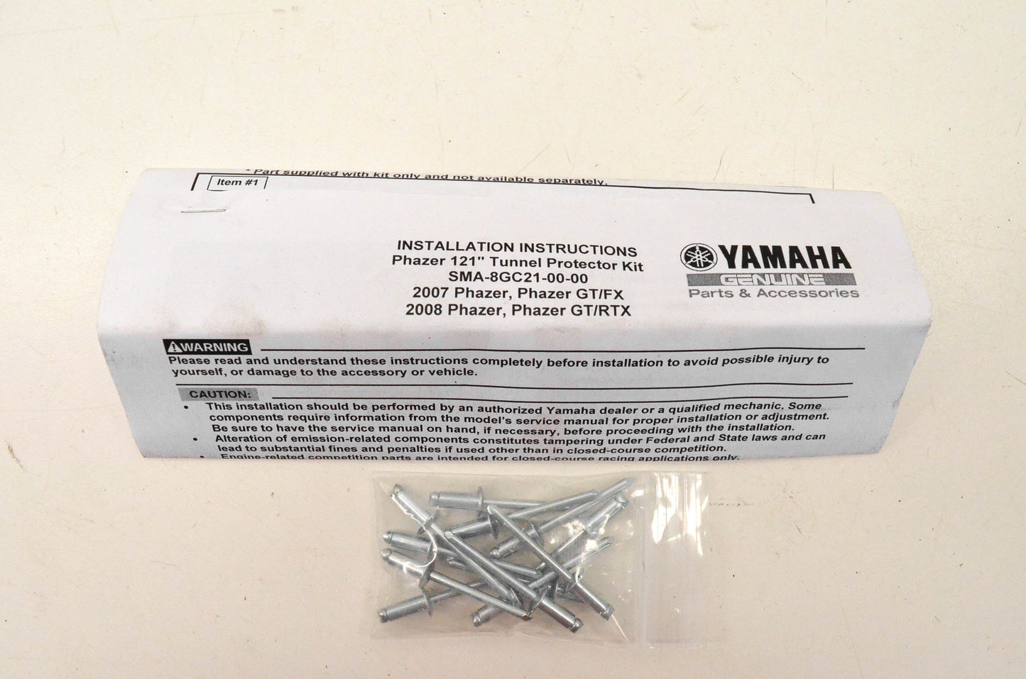 New OEM Yamaha SMA-8GC21-00-00 Tunnel Protector NOS