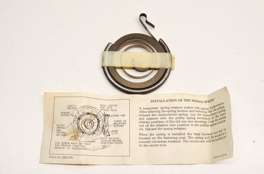 Tecumseh 590433S Rewind Spring NOS