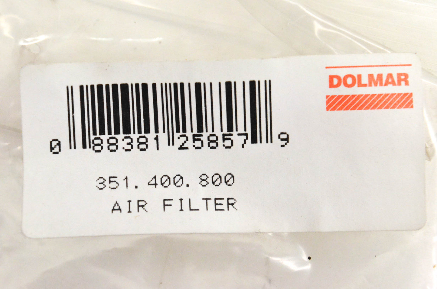 Dolmar 351.400.800, 351400800 Air Filter NOS