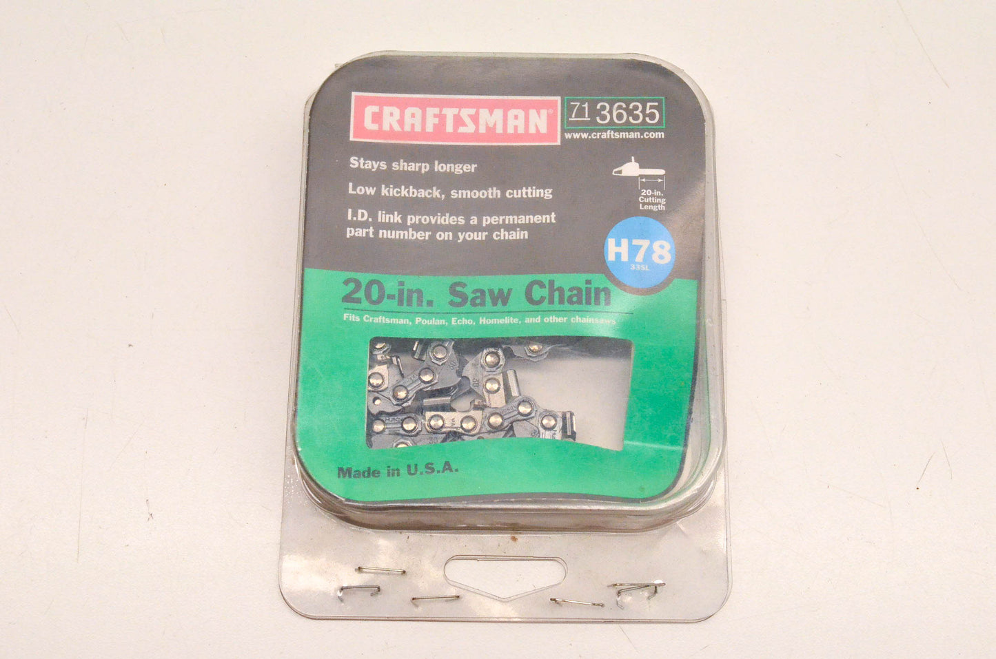 Craftsman 71-3635, 713635 Saw Chain 20" H78 NOS