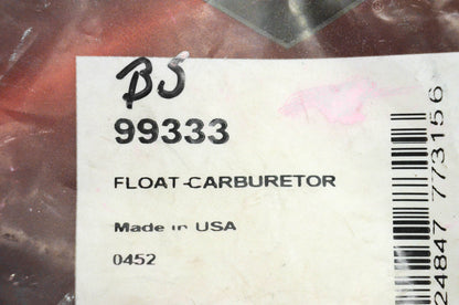 New OEM Briggs & Stratton 99333 Carburetor Float NOS