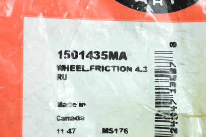 New OEM Briggs & Stratton 1501435MA Friction Wheel NOS
