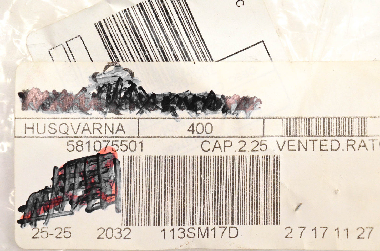 New OEM Husqvarna 5810755-01, 581075501 Vented Fuel Cap NOS