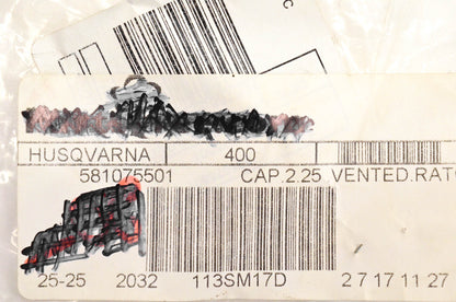 New OEM Husqvarna 5810755-01, 581075501 Vented Fuel Cap NOS