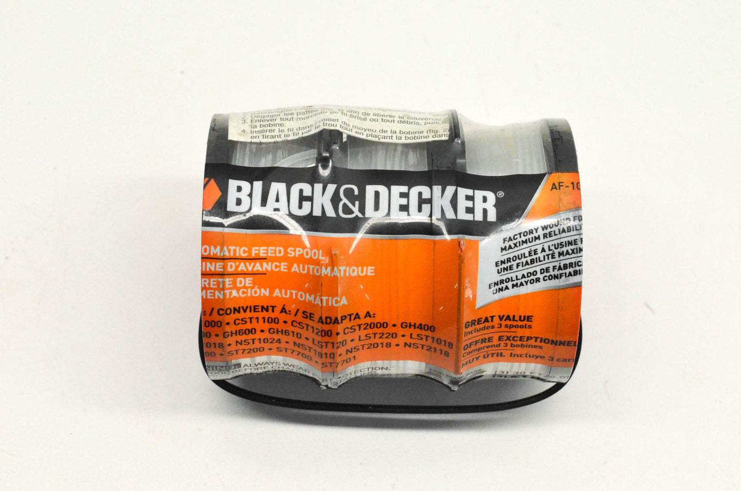 Black & Decker AF-100-3ZP Line String Trimmer Replacement Spools NOS