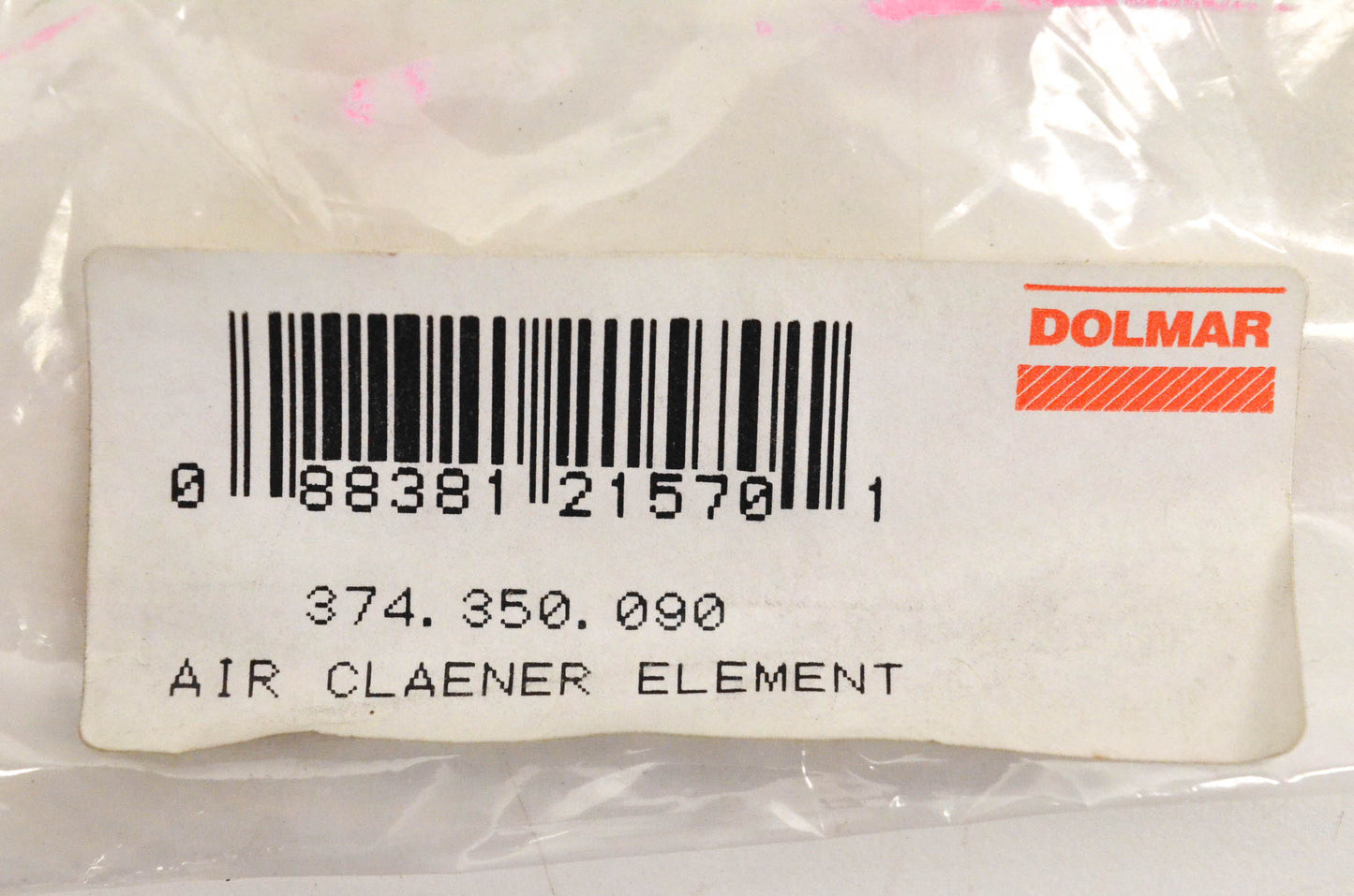 Dolmar 374.350.090, 374350090 Air Cleaner Element NOS