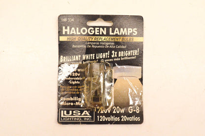 LUSA 148334, 148 334 Halogen Lamp Bulb 120v 20w G-8 NOS