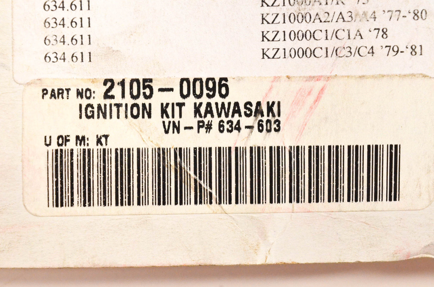 Sudco 2105-0096, 634-603 Ignition Kit NOS