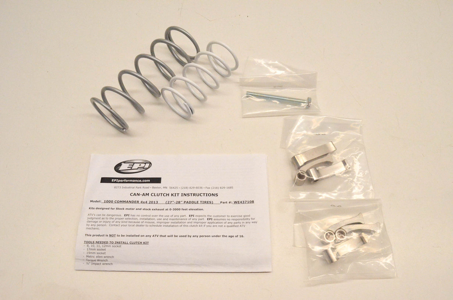 EPI T2072164, 982113, WE437108 Sanddune Clutch Kit NOS