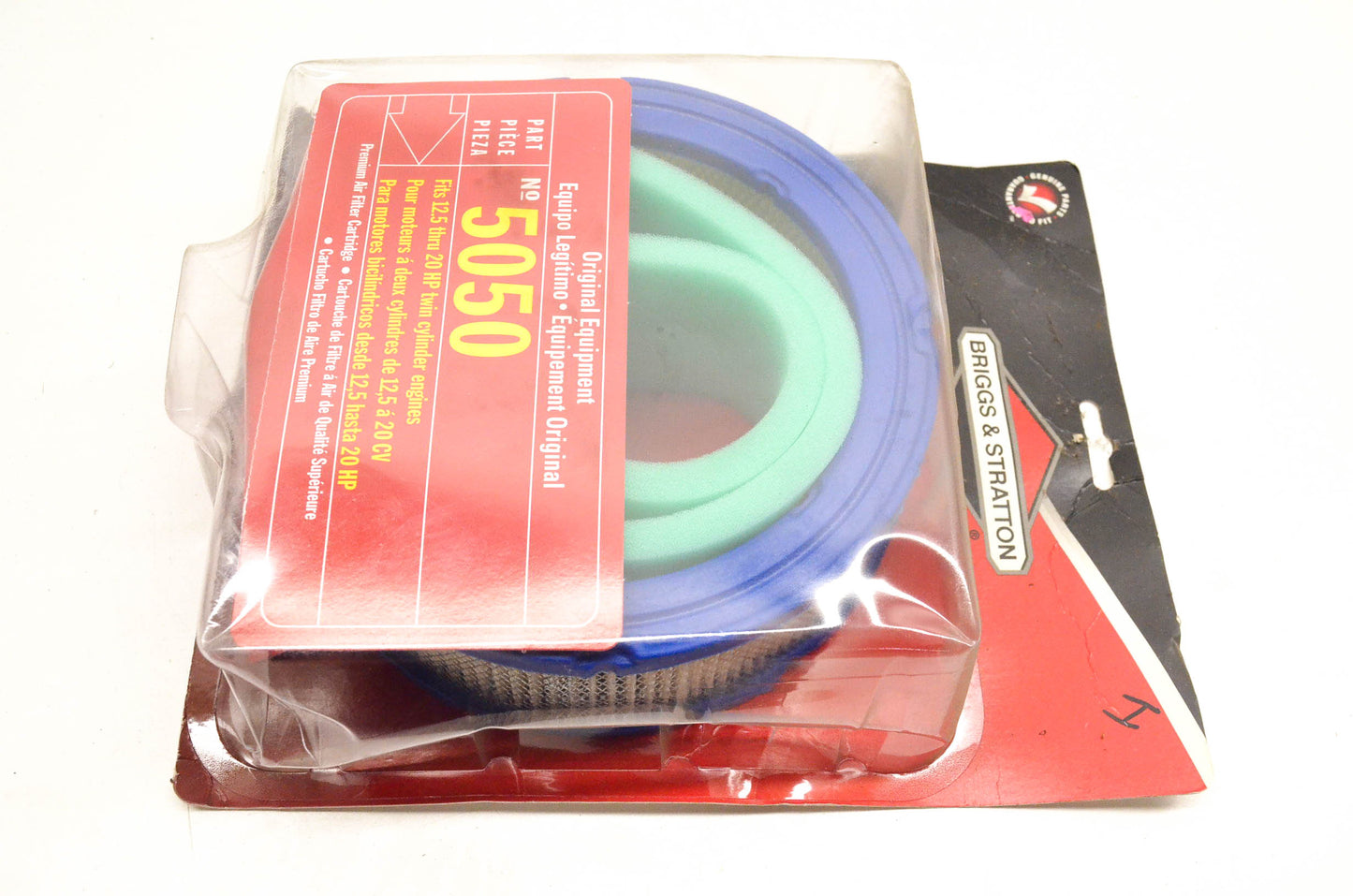 New OEM Briggs & Stratton 5050D, 394018S, 272490S Air Filter NOS