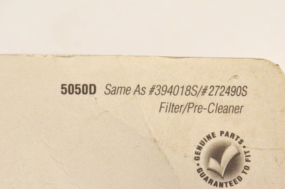 New OEM Briggs & Stratton 5050D, 394018S, 272490S Air Filter NOS