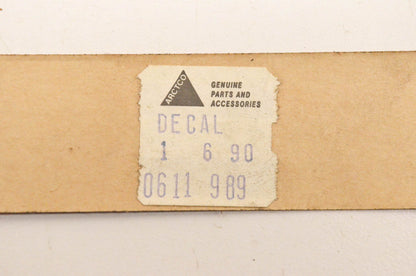 New OEM Arctic Cat 0611-989 Left Fender Decal NOS
