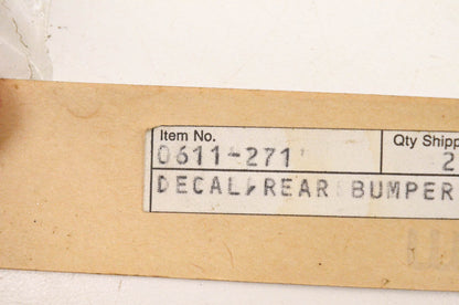 New OEM Arctic Cat 0611-271 Bumper Strip Decal NOS