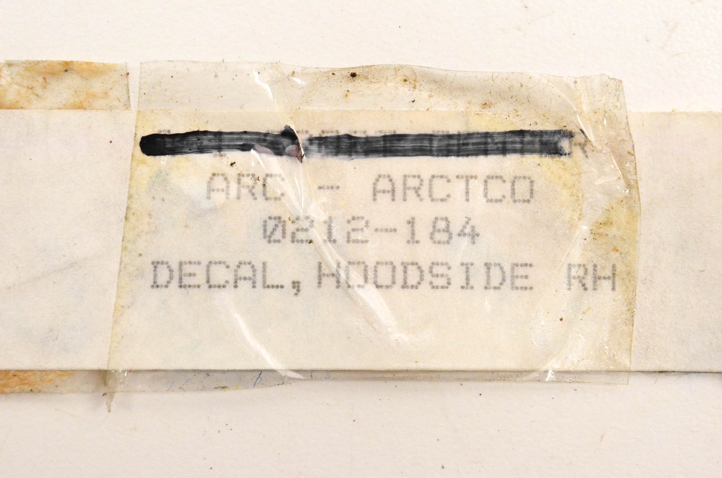 New OEM Arctic Cat 0212-184 Right Hoodside Decal NOS