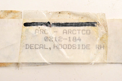 New OEM Arctic Cat 0212-184 Right Hoodside Decal NOS