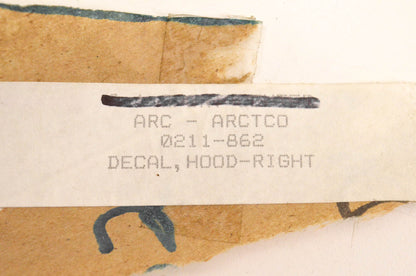 New OEM Arctic Cat 0211-862 Right Hood Decal NOS