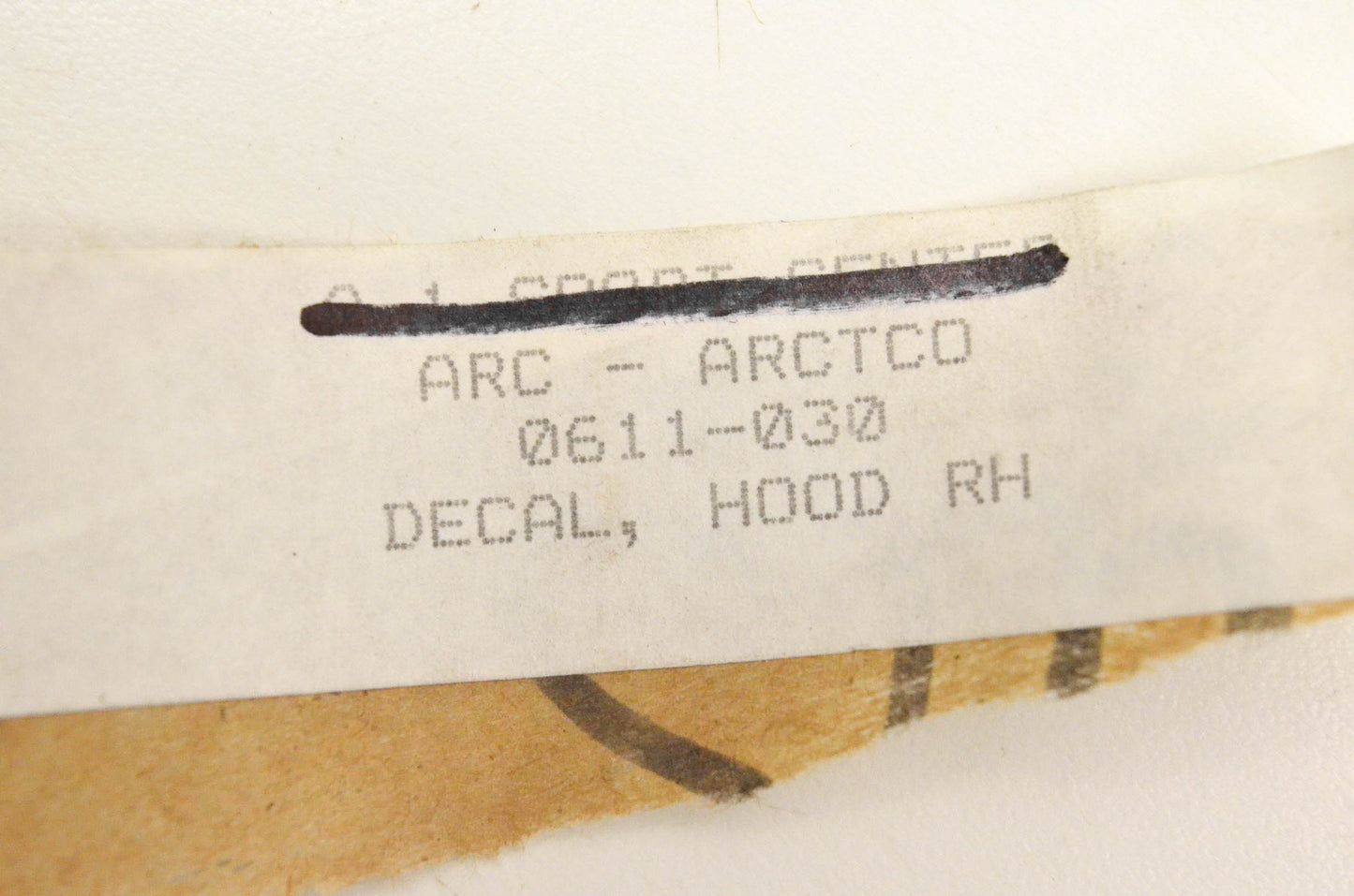 New OEM Arctic Cat 0611-030 Right Hood Decal NOS