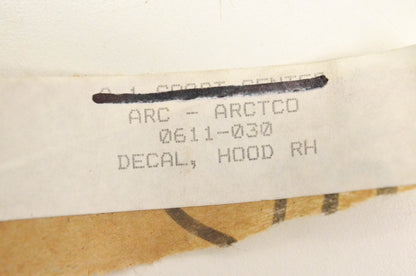 New OEM Arctic Cat 0611-030 Right Hood Decal NOS