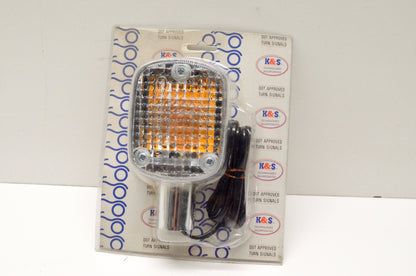 K&S 25-1076C Honda Turn Signal Clear NOS
