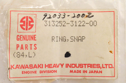 New OEM Kawasaki 92033-2002 Snap Ring NOS