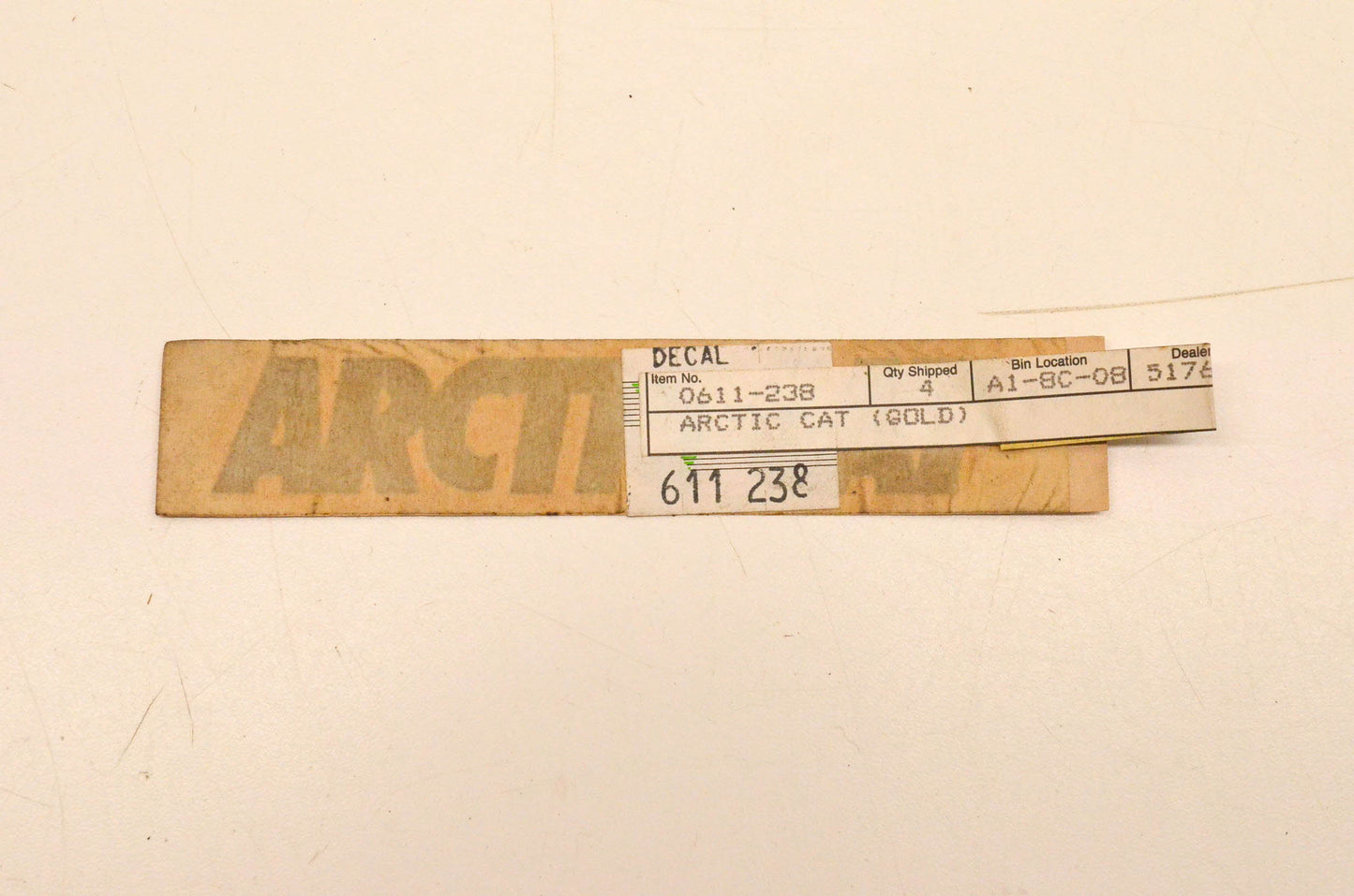 New OEM Arctic Cat 0611-238 Arctic Cat Decal NOS