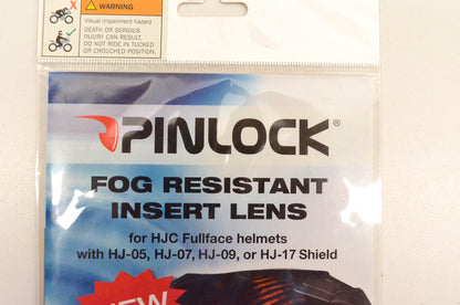 Pinlock 19-110 Fog Resistant Insert Lens Clear NOS