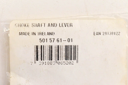 New OEM Husqvarna 5015761-01, 501576101 Choke Shaft And Lever NOS
