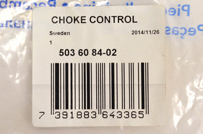 New OEM Husqvarna 5036084-02, 503608402 Choke Control NOS