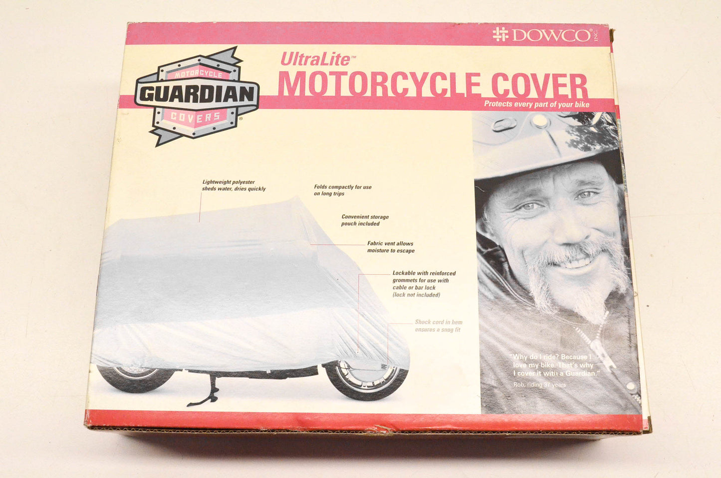 Dowco 26010-00 Guardian UltraLite Motorcycle Cover Grey NOS