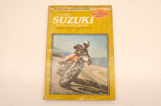 Clymer 0-89287-132-6, M366 Suzuki 125-500cc Twins 1964-1976 Manual NOS